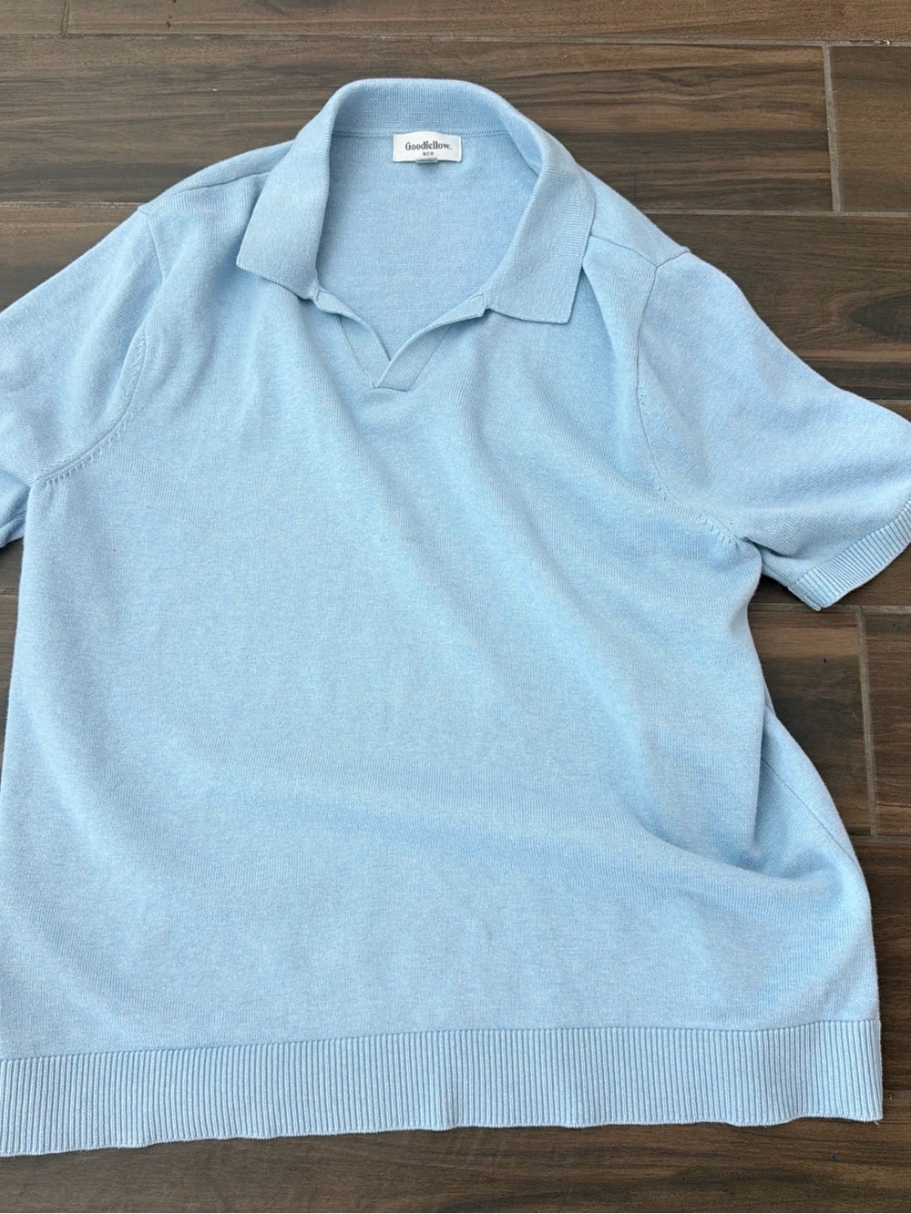 Goodfellow & Co Sky Blue Men's Short Sleeve Polo
